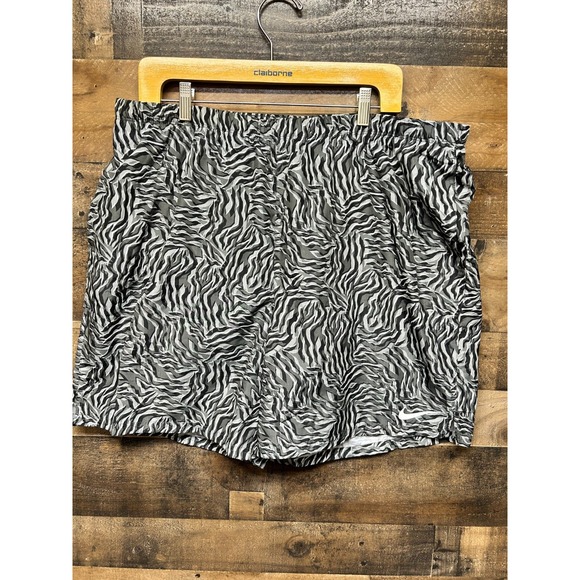 Nike Swim‎ 7" Volley Shorts Mens 2XL Iron Gray Wild Lined Stretch NESSC513-018 - Picture 1 of 7